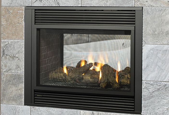 Panorama Zero Clearance Direct Vent See-Thru Gas Fireplace  (P121-2) P121-2